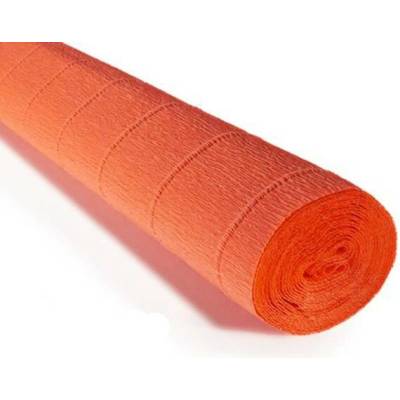 Italský krepový papír Cartotecnica Rossi 180g (50 x 250cm) - oranžová 581