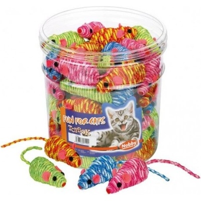 Nobby Играчка за котка сезалена мишка цветна 7 см nobby Германия 71901