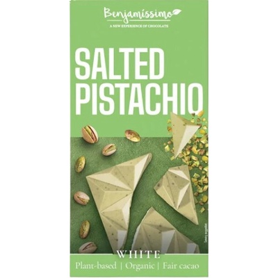 Benjamissimo Bio Čokoláda biela slané pistácie 60 g