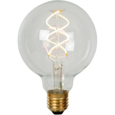 Lucide G95 filamentová LED žárovka 9,5 cm E27 1x5W 2700K průhledná
