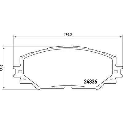 BREMBO Sada brzdových platničiek kotúčovej brzdy P83082