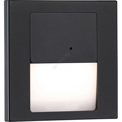 Paulmann 80004 - LED 1W стълбищно осветление с TSARO сензор 230V черно (W4737)