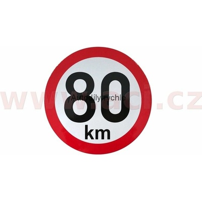 OEM 9907772 omezení rychlosti 80 km retroreflexní průměr 150 mm (na přívěsy) (9907772)