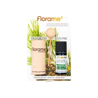 Florame Difuzér provensálský dřevěný + éterický olej Borovice 10 ml