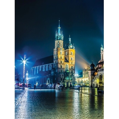 Preinterier Fototapeta panel - PL0134 - Krakow v noci vlies - 206cm x 275cm
