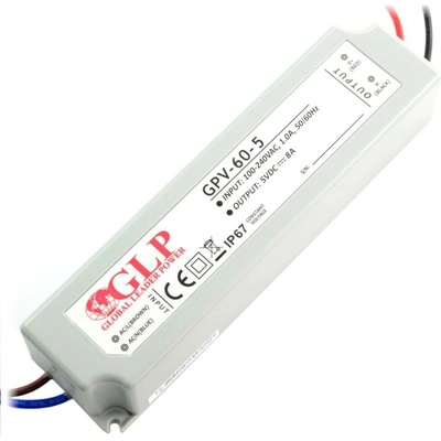 Napájecí zdroj pro LED pásky a LED pásky vodotěsné GPV-60-5 - 5V / 8A / 40W