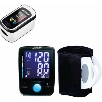 NOVAMA Comfort X Ramenný tlakomer+ Novama Pulmoxi Pulzný oxymeter, Darčeková sada