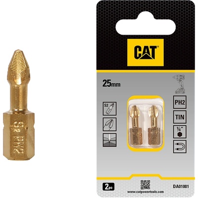 Caterpillar Накрайник CAT DA01001 PH2x25мм S2 2 бр. к-т (3512677)