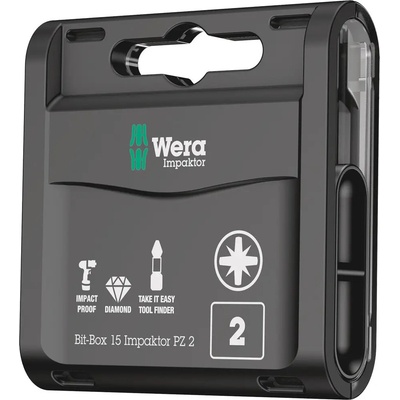 Wera PZ 2 x 25 mm 15 dílný 057763