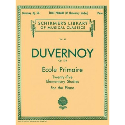 Ecole Primaire (25 Elementary Studies), Op. 176: Piano Solo