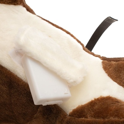 PlayTo hojdací koník s melódiou hnedá