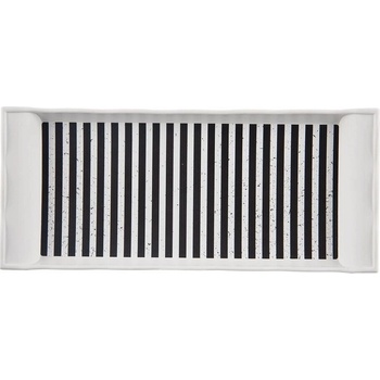 ORION Tácka Retro čiernobiela 29,5 x 13 cm