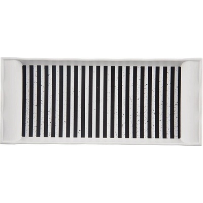 ORION Tácka Retro čiernobiela 29,5 x 13 cm