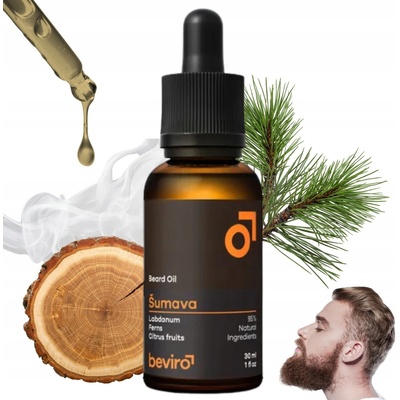 BEVIRO Vyživující olej na vousy s vůní Šumavy 30 ml