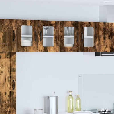 vidaXL Кухненски шкаф с рафт Димян дъб 60 x 31 x 40 см Инженерно дърво (885325)