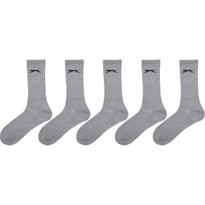 Slazenger Мъжки чорапи Slazenger 5 Pack Crew Socks Mens Size 12+ - Black