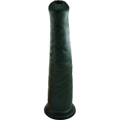 Mokko Лепяща се пенис отливка Слонско дилдо "kokkili black" 32 см