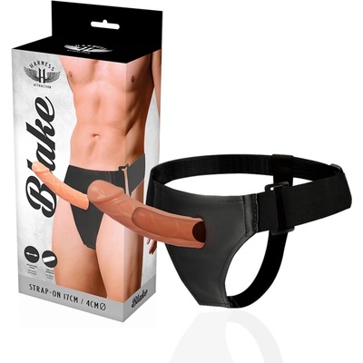 Harness Attraction Intímny postroj s vibrátorom 15 cm prírodný TPR