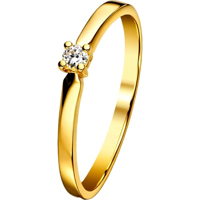 Zlaton Prsten žluté zlato s diamantem 000261007251