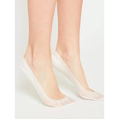 Yups White socks ax4145. R01 biela krémová