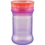 Vital Baby Неразливаща се чаша с мек силиконов ръб Vital Baby - 360°, 280 ml, лилава (V-444001)