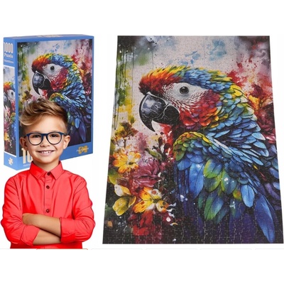 PlayFulMario Papoušek 70x50cm 1000 dílků