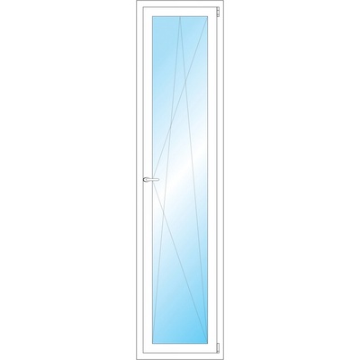 OKNA HNED Plastové okno 53x218 cm bílé otevíravé a sklopné pravé