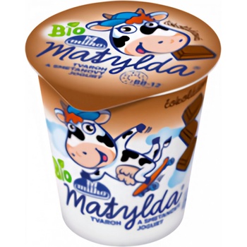 Milko Matylda Bio Tvaroh a smetanový jogurt čokoláda 125 g