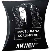 Anwen - Scrunchie - čierna bavlnená gumička