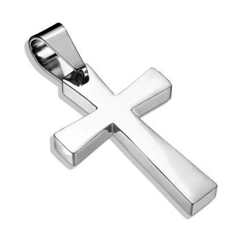 Šperky4U Ocelový přívěšek kříž OPP1755-ST