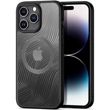 Dux Ducis Aimo MagSafe Case - хибриден удароустойчив кейс с MagSafe за iPhone 15 Pro (черен-прозрачен)