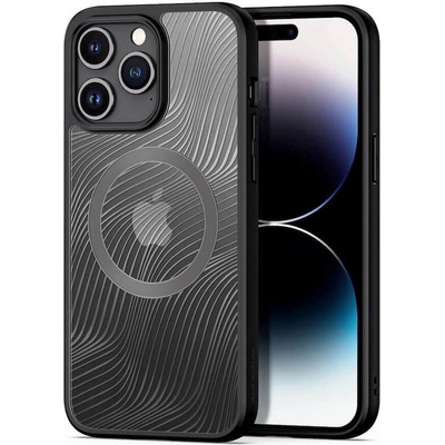 Dux Ducis Aimo MagSafe Case - хибриден удароустойчив кейс с MagSafe за iPhone 15 Pro (черен-прозрачен)
