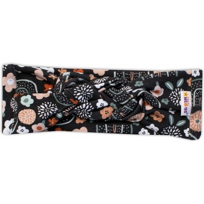 Baby Nellys Dvojvrstvová prepletaná čelenka Lúka Hand Made