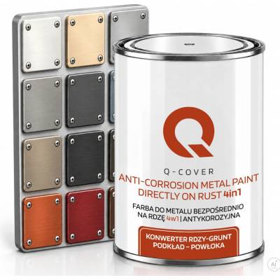 Barva na kov Q-COVER, antikorozní, matná, 1 l