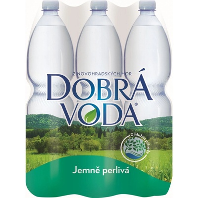 Dobrá voda bez příchutě jemně perlivá 1,5 l