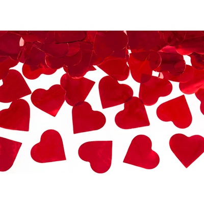 PartyDeco Конфети във формата на червени сърца