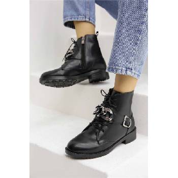 Moda Trend Дамски боти - Черни #321246 (321246_Черно)