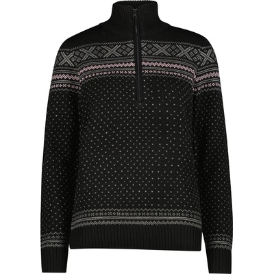 CMP Дамски пуловер CMP Women's Sweat Knitted Yarn 7H76505 Jumper - Nero - размер 36 (EU) (117-3208-0212)