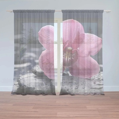 Sablio Záclony Orchidea: 2ks 150x250cm