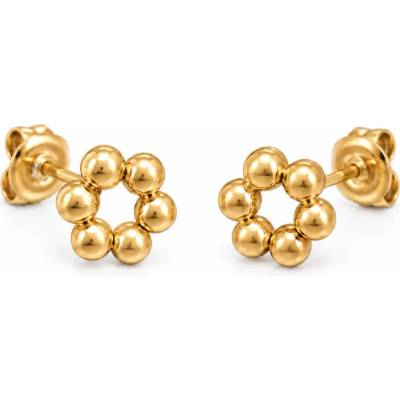 Olivie Náušnice KRUH GOLD 10207