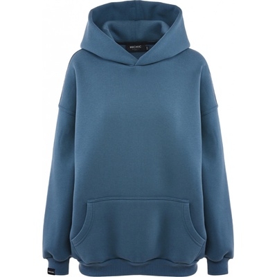 Hichic Moodie oversized mikina s kapucí modrá