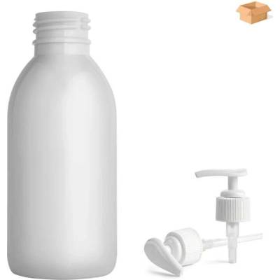Tera plastová lahvička bílá s bílou pumpičkou 150 ml 260 ks
