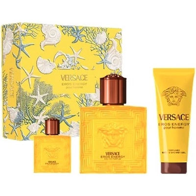 Versace Eros Energy Подаръчен комплект, Eau de parfum 100ml + Eau de parfum 5ml + Shower gel 150 ml, мъже