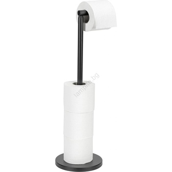 WENKO 24034100 - Държач за тоалетна хартия 21x55 см черен/сребрист (WE0152)