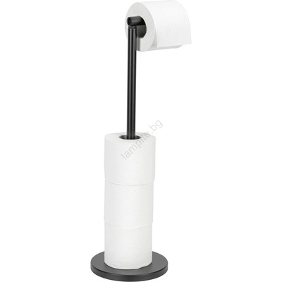 WENKO 24034100 - Държач за тоалетна хартия 21x55 см черен/сребрист (WE0152)