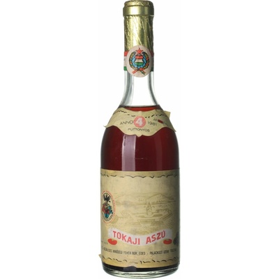 Tokajhegyaljai Állami Gazdasági Borkombinát Tokajské vína 4-putnový sladké bílé 1981 0,5 l (holá láhev)