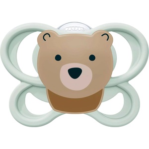 Nuk Силиконова залъгалка NUK Perfect Match Air - 0-6 м, Мече (10175346) - baby