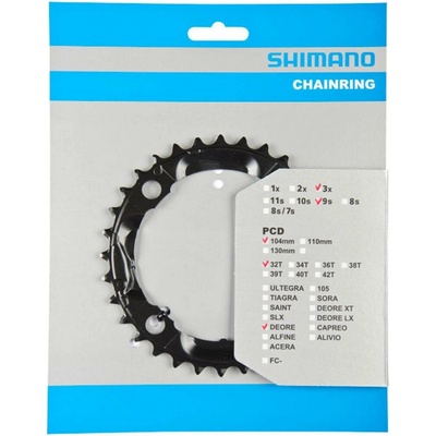 SHIMANO Prevodník 32z. FC-M590 Deore čierny 104mm