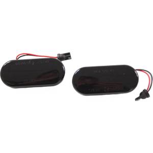  Диодни мигачи за калник vw / ford / seat - опушени с бягащ мигач (sva041d)