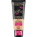 Eveline Selfie Time 2in1 Foundation & Concealer 03 Vanilla dlhotrvajúci make-up 2v1 30 ml